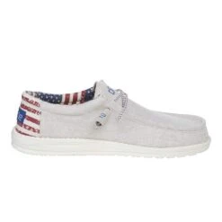 Heydude Men's Wally Off White Patriotic -Heydude 110060184 5
