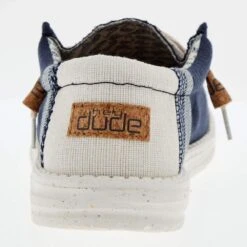 Heydude Men's Hey Dude Wally Linen Natural Navy -Heydude 110792568 04