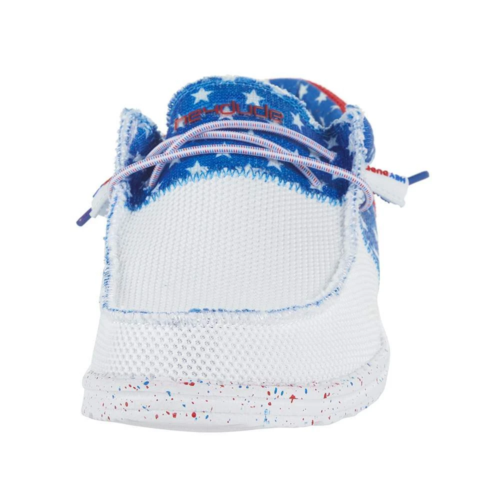 Heydude Men`s Hey Dude White Wally Tri Sox American Pride 2 Heydude Men`s Hey Dude White Wally Tri Sox American Pride - Image 2