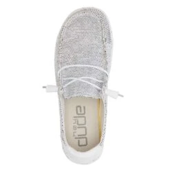 Heydude Women's Hey Dude Wendy Sox Stone White Casual Slip-On -Heydude 121410705 5