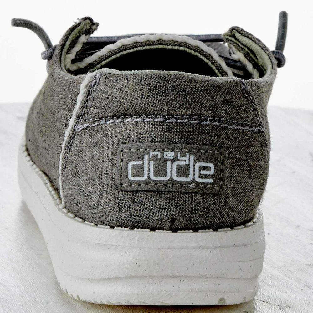 Heydude Hey Dude Youth Wendy Chambray Braid Grey 4 Heydude Hey Dude Youth Wendy Chambray Braid Grey - Image 4