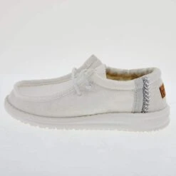HeydudeHey Dude Youth Wally Natural White -Heydude 130130160 03