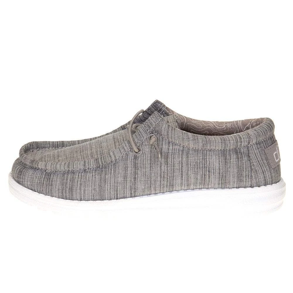 Heydude Youth Hey Dude Walley Linen Stone Casual Shoe 3 Heydude Youth Hey Dude Walley Linen Stone Casual Shoe - Image 3