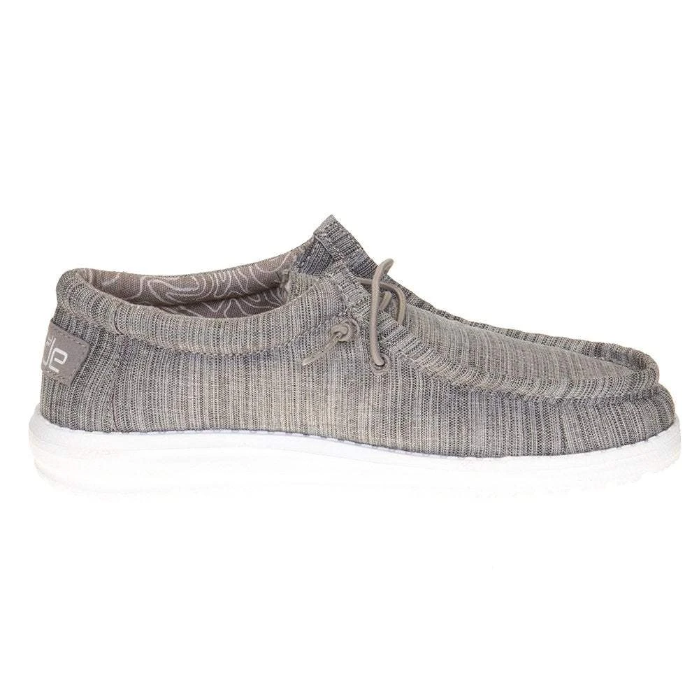 Heydude Youth Hey Dude Walley Linen Stone Casual Shoe 5 Heydude Youth Hey Dude Walley Linen Stone Casual Shoe - Image 5