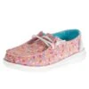 Heydude Hey Dude Wendy Youth Pink Sprinkles Casual Shoes