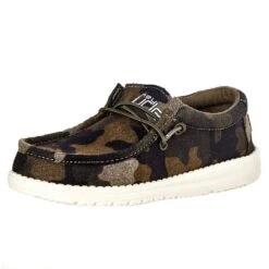 Heydude Youth Hey Dude Camo Wally Casual Shoe
