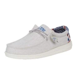 Heydude Men's Wally Off White Patriotic