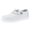 Heydude Men's Hey Dude Wally Sox Triple Needle Star White Casual Shoe
