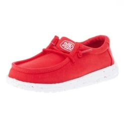 Heydude Wally Youth Slub Canvas Red