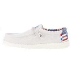 Heydude Men's Hey Dude Wally Patriotic Off White Casual -Heydude 40001 1K1 03