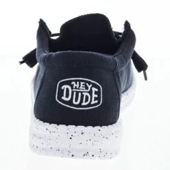 Heydude Men's Hey Dude Wally Slub Navy Canvas Casual Shoe -Heydude 40009 410 04