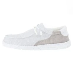 Heydude Men's Hey Dude Wally Stitch Optic White Casual Shoe -Heydude 40021 1K3 03