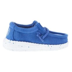 Heydude Toddler Hey Dude Wally Slub True Blue Canvas Casual Shoe -Heydude 40029 428 05