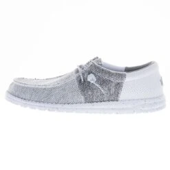 Heydude Men's Hey Dude Wally Tri Stone White Casual Shoe 7 Heydude Men's Hey Dude Wally Tri Stone White Casual Shoe -Heydude 40037 1KA 03