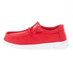 Heydude Wally Youth Slub Canvas Red -Heydude 40044 610 03