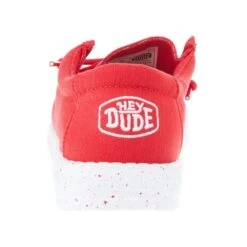 Heydude Wally Youth Slub Canvas Red -Heydude 40044 610 04