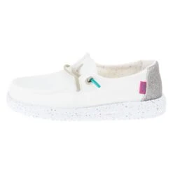 Heydude Youth Hey Dude Wendy Disco White Casual Shoe -Heydude 40099 1JJN 03