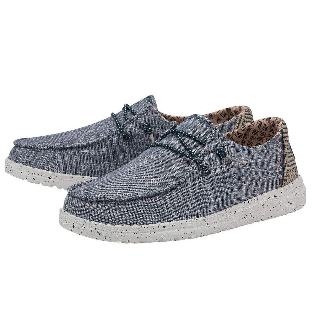 Heydude Women`s Hey Dude Wendy Chambray Lapis Blue Casual 2 Heydude Women`s Hey Dude Wendy Chambray Lapis Blue Casual - Image 2